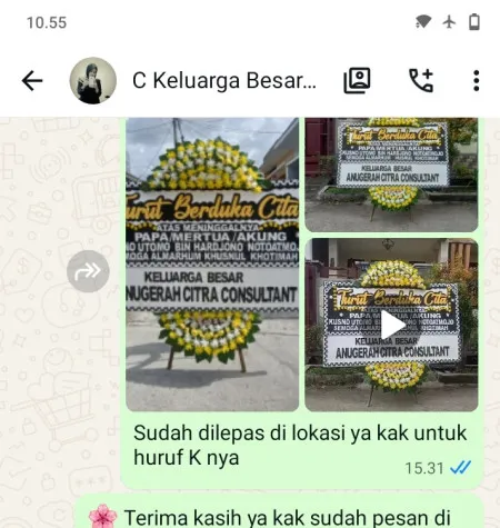Pengiriman Papan Bunga Duka Aston Bogor